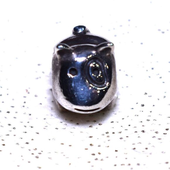 Pandora Bull Terrier Puppy Dog Charm Retired Sterling Silver - Picture 5 of 8